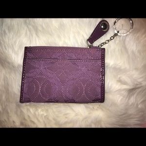 Coach keychain wallet